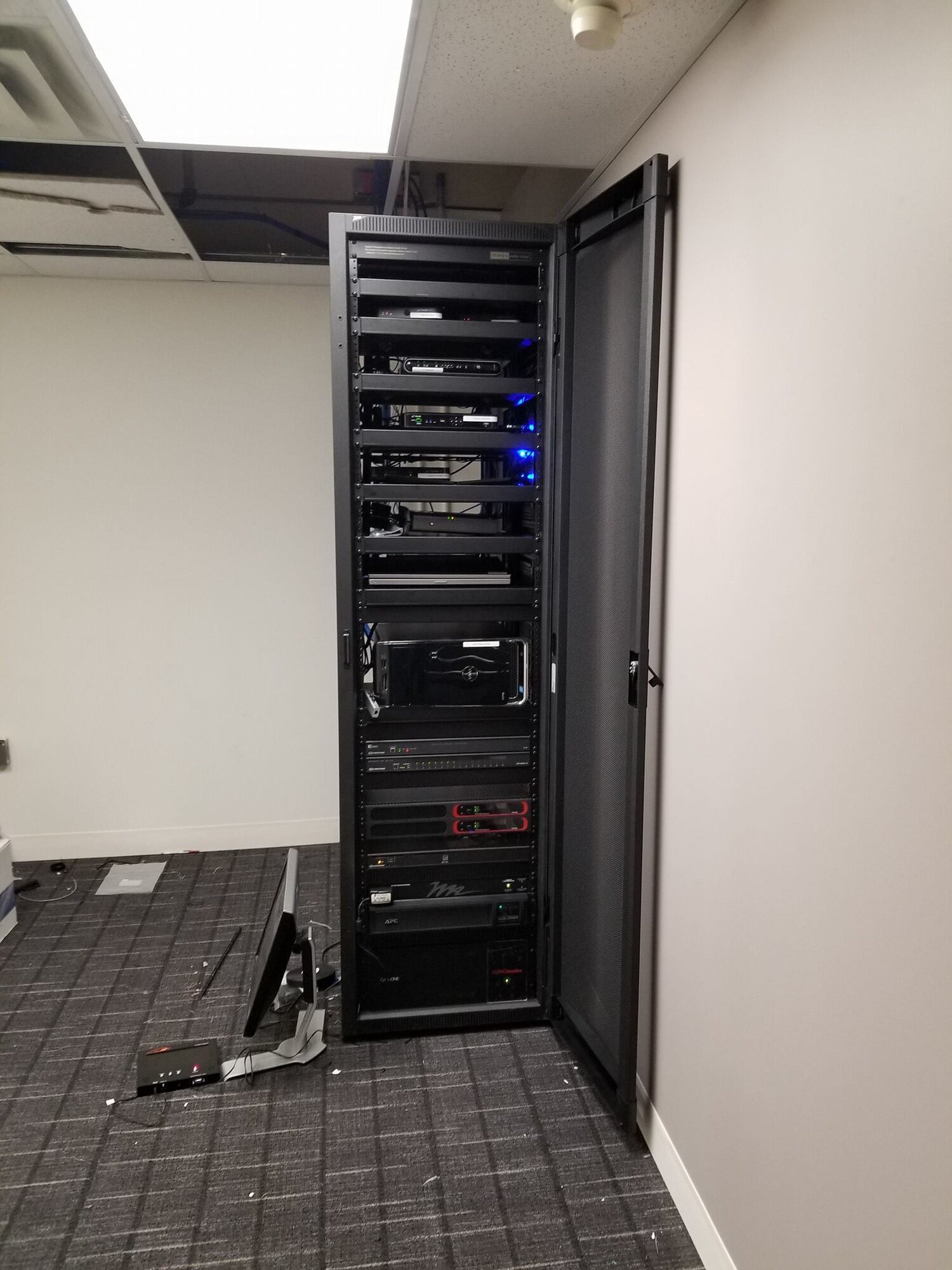 Full-height AV and network rack Edmonton Alberta