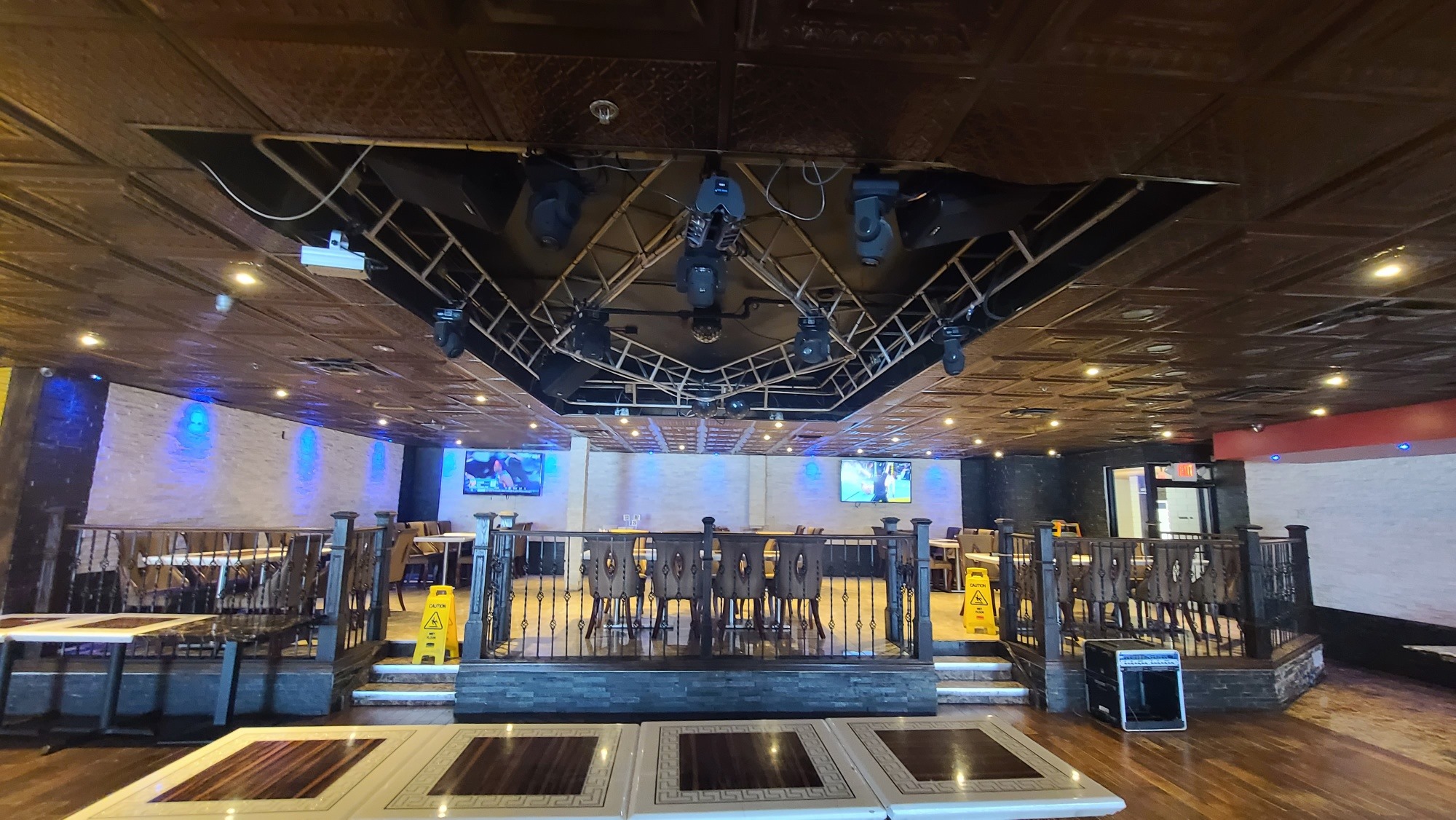 Nightclub truss with moving-head lights Edmonton Alberta